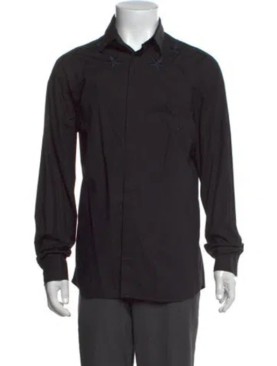Pre-owned Givenchy Long Sleeve Dress Shirt In Black