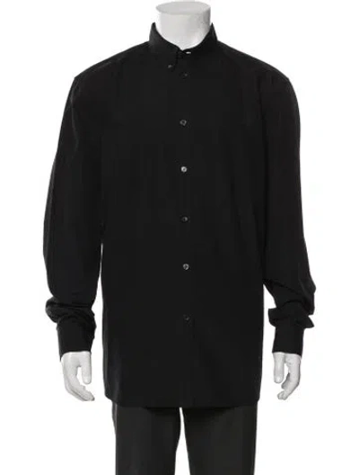 Pre-owned Givenchy Long Sleeve Dress Shirt In Black