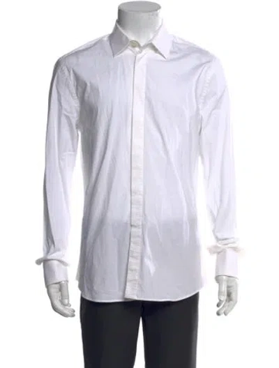 Pre-owned Givenchy Long Sleeve Dress Shirt In White