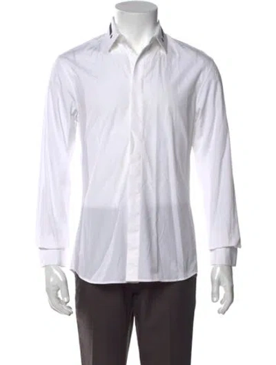 Pre-owned Givenchy Long Sleeve Dress Shirt In White