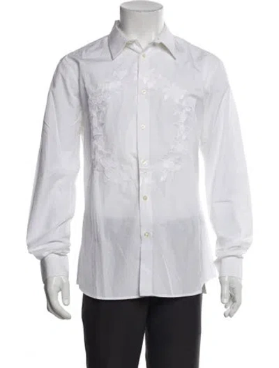 Pre-owned Givenchy Long Sleeve Dress Shirt In White