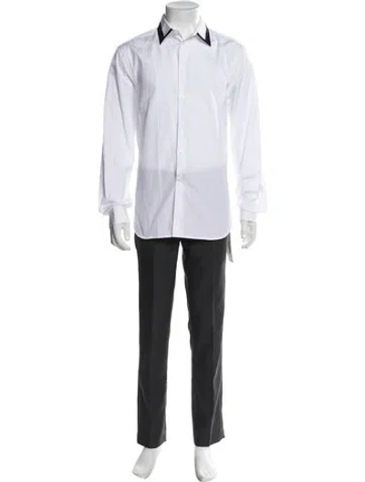 Pre-owned Givenchy Long Sleeve Dress Shirt In White