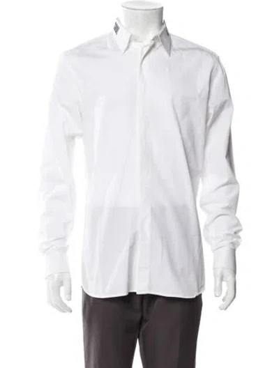 Pre-owned Givenchy Long Sleeve Dress Shirt In White