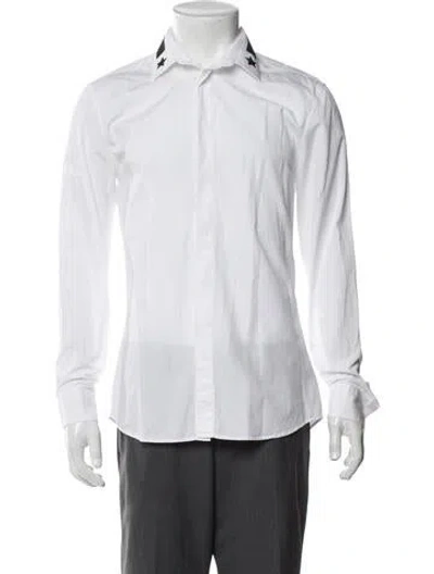 Pre-owned Givenchy Long Sleeve Dress Shirt In White
