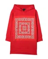 Givenchy Girl Dress Hooded Sweatshirt Style In Red