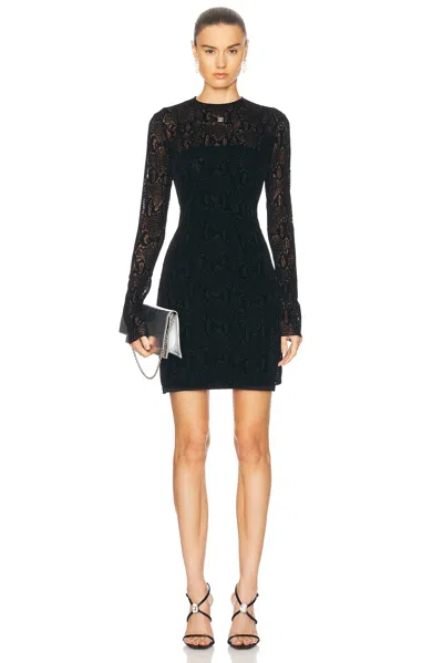 Givenchy Long Sleeve Mini Dress In Black