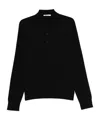 Givenchy Long-sleeve Polo Shirt In Black