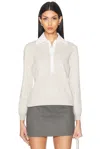 Givenchy Womens Beige Monogram Long-sleeves Stretch-wool Blend Polo Shirt In Beige
