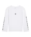 Givenchy Long Sleeve Round Neck T-shirt In White