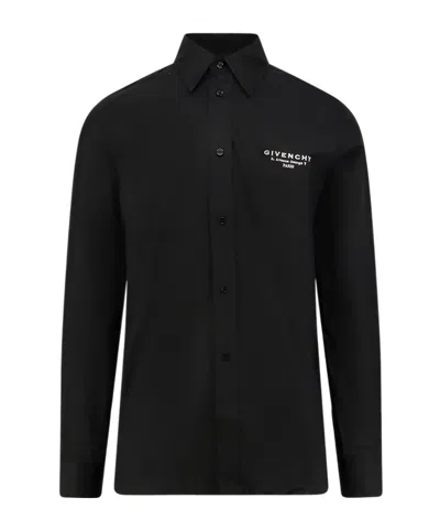 Givenchy Long Sleeve Shirt In Black