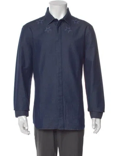 Pre-owned Givenchy Long Sleeve Shirt In Blue