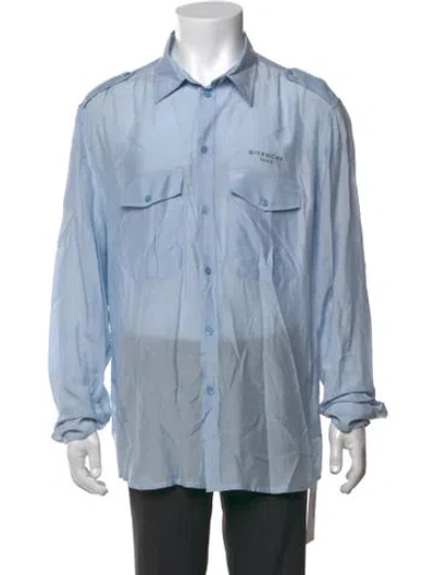 Pre-owned Givenchy Long Sleeve Shirt In Blue