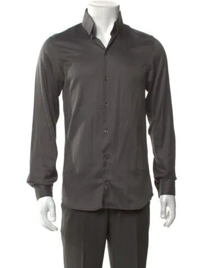 Pre-owned Givenchy Long Sleeve Shirt In Gray