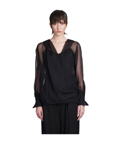 GIVENCHY GIVENCHY	SHEER DETAILED LONG-SLEEVE TOP