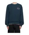 Givenchy Timeless Crewneck Sweater With Ribbed Details In Navy Blue