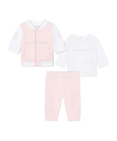 Givenchy Long Sleeve T-shirt Set In Pink