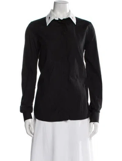 Pre-owned Givenchy Long Sleeve Top In Blue