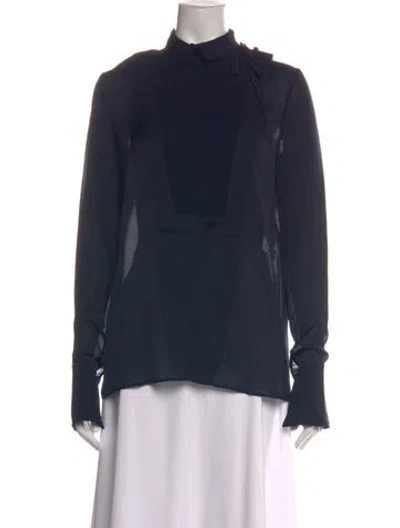 Pre-owned Givenchy Long Sleeve Top In Blue