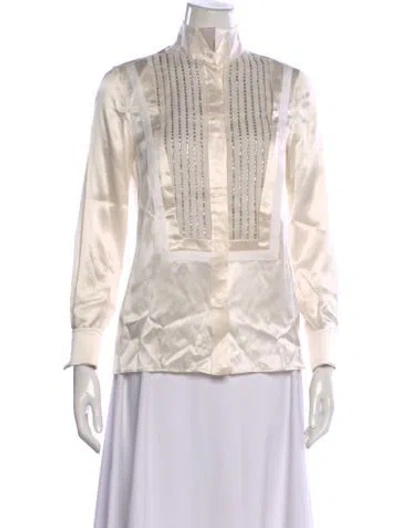 Pre-owned Givenchy Long Sleeve Top In Neutral