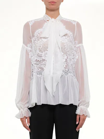 Givenchy Long Sleeve Tops In White / 40