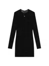 Givenchy Dress In Python Print Tulle With 4g Detail In Black