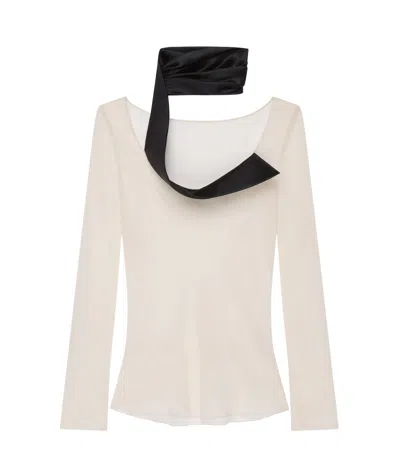 Givenchy Long-sleeved Button-detail Blouse In Faint Golden