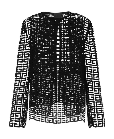 Givenchy Long-sleeved Cardigan In Black