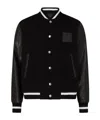 Givenchy Black Jacket With 4g Motif On Front In Wool And Tech Fabric Blend Man In Black