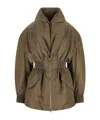 Givenchy Hourglass Bomber With Zipped Shawl Collar In Nylon In Brown