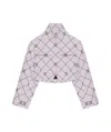 Givenchy Cropped Printed Jacket In Purple