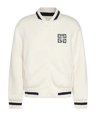 Givenchy Iovry Wool Bomber Jacket In Neutral
