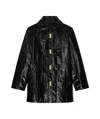 Givenchy Long-sleeved Coat In Black