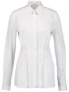 Givenchy Poplin Wrap Shirt In White