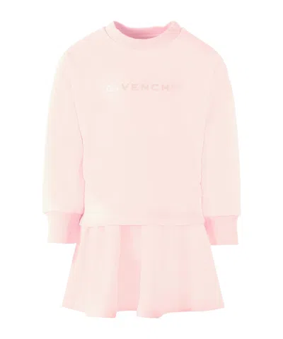 Givenchy Long-sleeved Dress In Pink