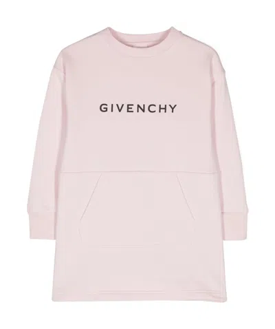 Givenchy Long-sleeved Dress In Pink