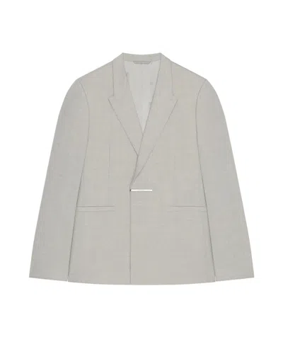 Givenchy Slim Fit Jacket In Wool In Grey