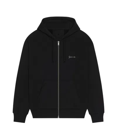 GIVENCHY GIVENCHY HUBERT OBJECT PRINTED ZIPPED HOODIE