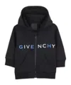 Givenchy Long-sleeved Hooded Sweatshirt In Black