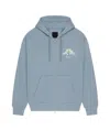 Givenchy Zipped Hoodie In Fleece With Hubert Objects Embroidery In Blue