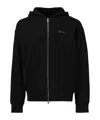 Givenchy Men Boxy Fit Hoodie With Zip And Pocket Base In Black