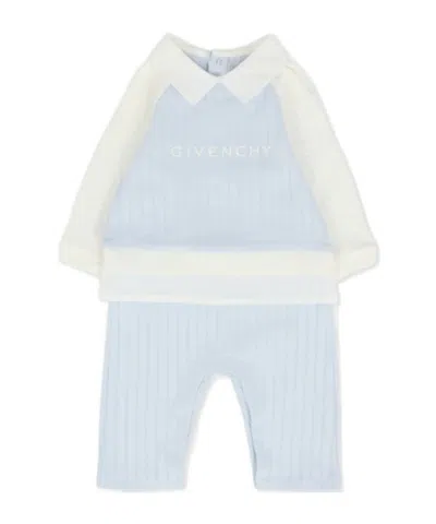 Givenchy Long-sleeved Jumpsuit In Blue