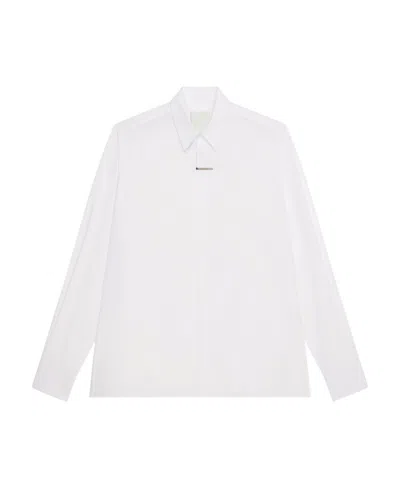 Givenchy Long-sleeved Lapel Shirt In White