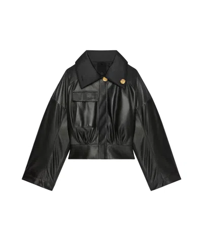 GIVENCHY JACKET IN NAPPA WITH ADJUSTABLE COLLAR