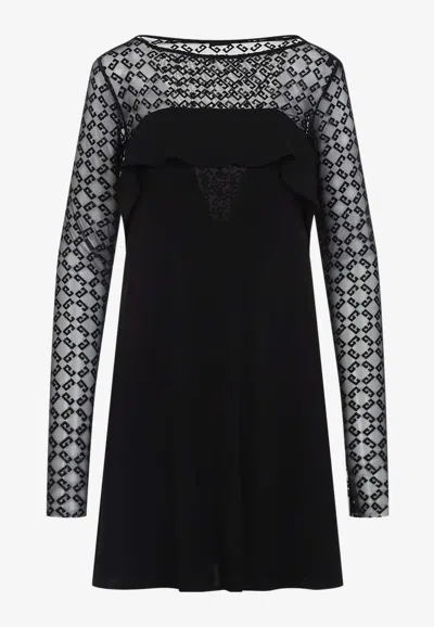 GIVENCHY LONG-SLEEVED MINI DRESS