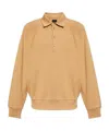 Givenchy Logo-embroidered Polo Sweatshirt In Nude