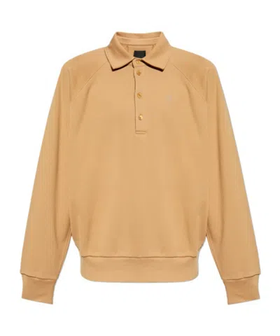 GIVENCHY GIVENCHY LOGO EMBROIDERED LONG-SLEEVE POLO SHIRT