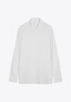 Givenchy Men's Shirt In Poplin With Collar Details In White