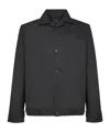 Givenchy Logo Engraved Metal Clip Long-sleeved Shirt In Black