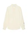 Givenchy Shirt In Silk With Laces With Hg Embroidery In Off White