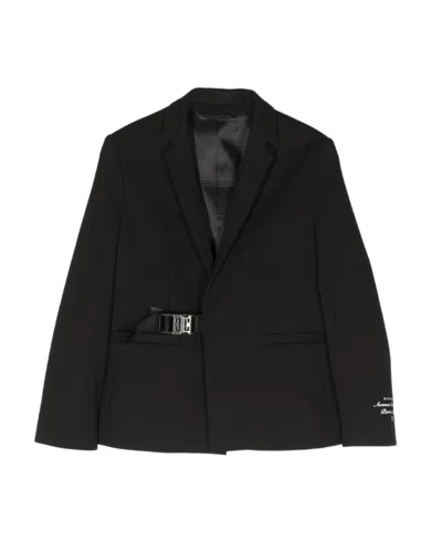 Givenchy Long-sleeved Suit Coat In Black